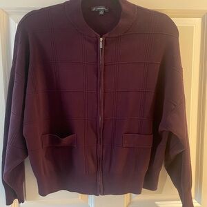 Adrianna Papell Burgundy Knit Sweater